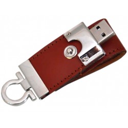 F24 PENDRIVE 16GB PAMIĘĆ USB FLASH SKÓRZANY PASEK