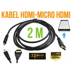 HD3 KABEL PRZEWÓD HDMI mikro micro HDMI 2M 3D HIT
