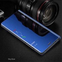 Etui do Huawei P8 P9 Lite 2017 CLEAR VIEW NIEBIESKIE