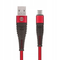 KF11 KABEL USB-C SHARK 1,0 M 2A CZERWONY GSM036397
