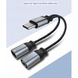 Adapter audio XO NBR160B USB typ C - Jack 3,5 mm