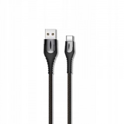 XO kabel NB138 USB - USB-C 1,0 m 2,4A czarny