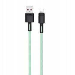 XO Kabel NB-Q166 USB - Lightning 1,0 m 5A zielony