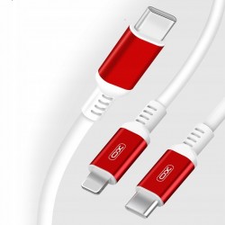 XO kabel 2w1 USB-C - Lightning + USB-C 1,0 m 2,4A
