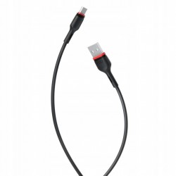 XO kabel NB-P171 USB - microUSB 1,0 m 2,4A czarny