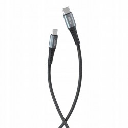 XO kabel NB-Q167 PD USB-C - USB-C 1,0 m 60W czarny