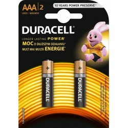 Baterie alkaliczne Duracell Basic LR03/AAA 2 szt