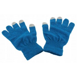 Rękawiczki dotykowe niebieskie